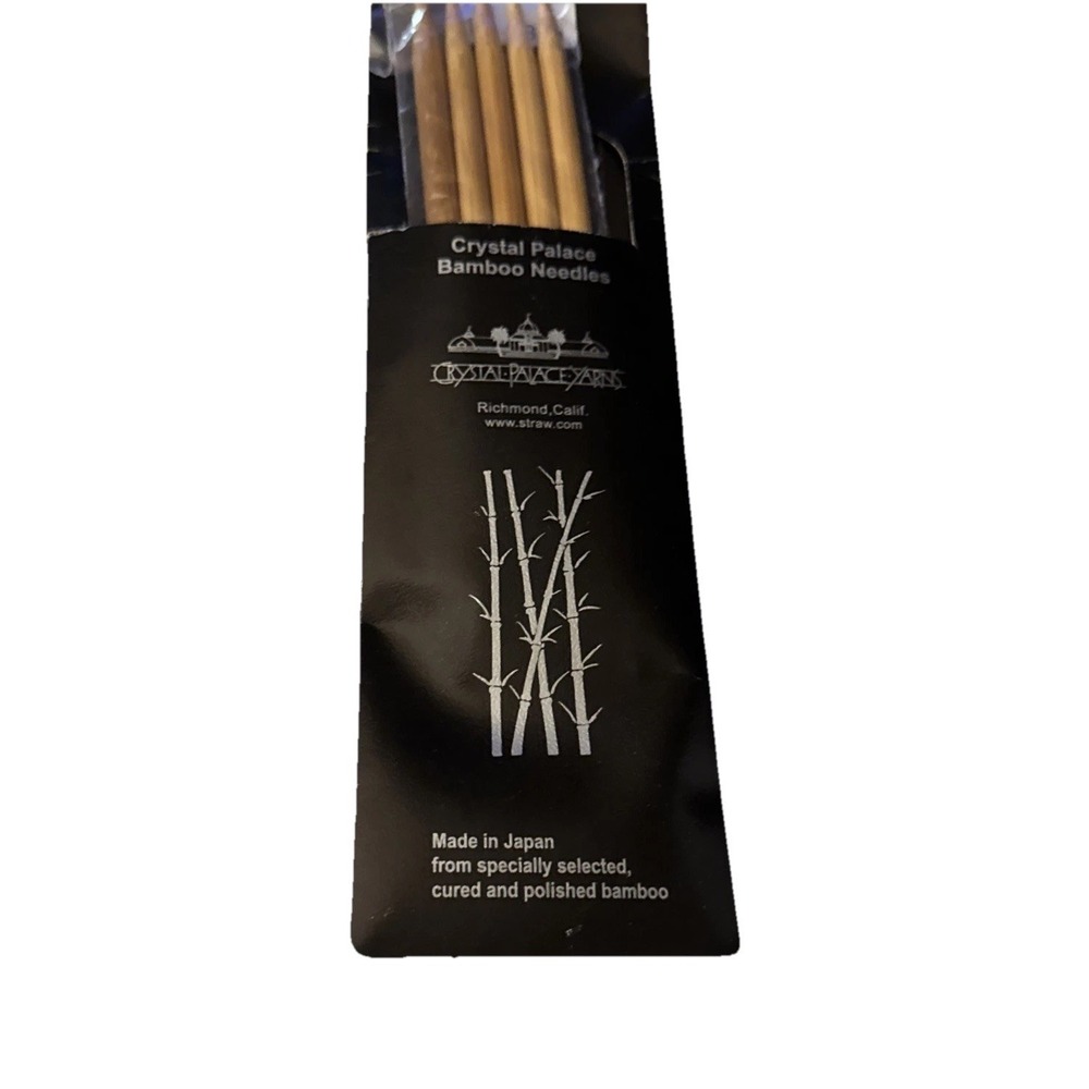 Crystal Palace Bamboo 5 Double Point Knitting Needles 8"‎  Size US #11 8mm New